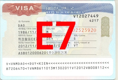 Điều kiện để được cấp visa e7 làm việc lâu dài tại Hàn Quốc